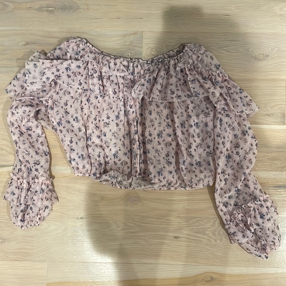 Loveshackfancy off the shoulder floral top - Picture 4 of 5